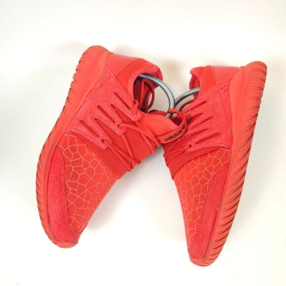 Adidas Originals Tubular Nova Triple Red Men’s Sneakers Size 5.5 - Picture 4 of 9